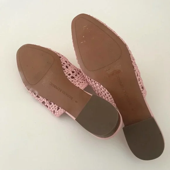 Banana Republic | Pink Woven Flat Mule | Size 6 - Picture 4 of 11